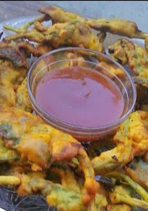 A picture of Crispyy Spinach Pakoda.