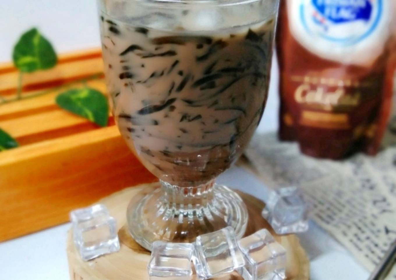 Es Cincau Susu Coklat Gula Aren