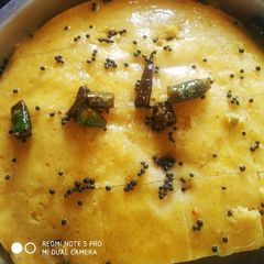 A picture of Khaman dokla.