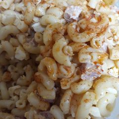 A picture of Aryca's Macaroni and Ham Salad.