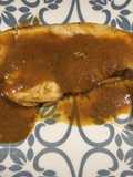 Pez espada a la plancha con salsa Café de París