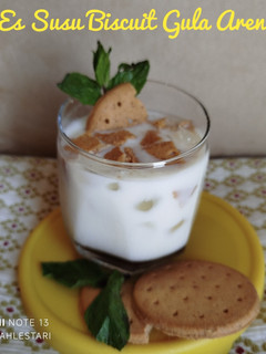 Foto resep Es Susu Biscuit Gula Aren