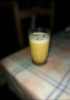 Una foto de Licuado de Banana y Naranja (sin leche)