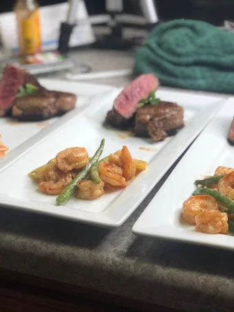 Easy Ways Prepare|Recipe} Fillet Mignon w/ Kicker Shrimp Scalloped Baby Potatoes the Perfect, Appealing