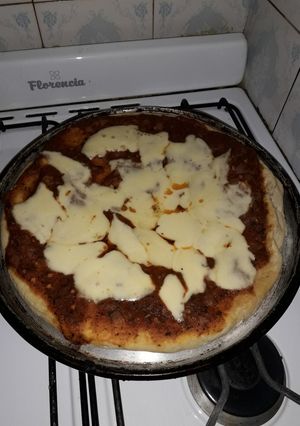 Una foto de Pizza casera
