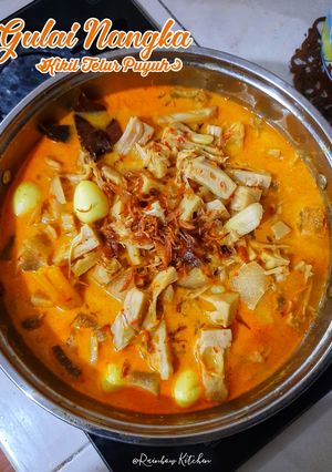 Foto resep Gulai Nangka (Kikil Telur Puyuh)