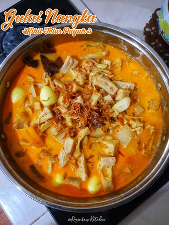 Langkah Mudah untuk Membuat Resep Gulai Nangka (Kikil Telur Puyuh) Anti Ribet, Lezat