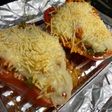 Pimientos rellenos de atún y verduras al horno