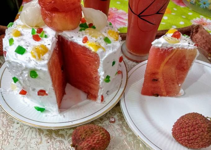 Simple Way to Prepare Any-night-of-the-week Fresh Watermelon cake