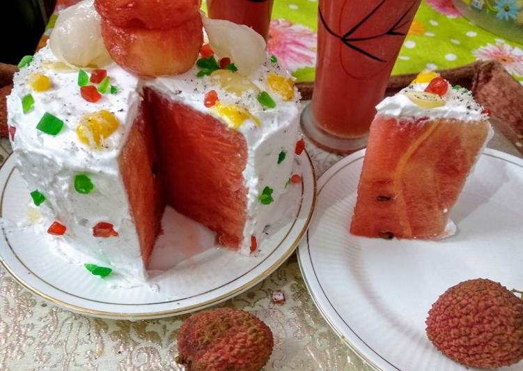 Recipe of Quick Fresh Watermelon cake