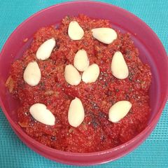 Carrot 🥕 & Beetroot 🌰 Halwa in pressure cooker A picture of Carrot 🥕 & Beetroot 🌰 Halwa in pressure cooker.