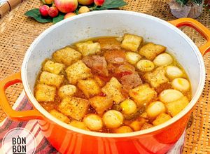 Hình của món Thịt Kho Đậu Hũ Trứng Cút.