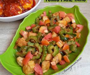 Resep mudah Tumis pare tahu Yummy Mantul