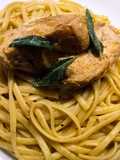 Brown butter and sage linguine with chicken