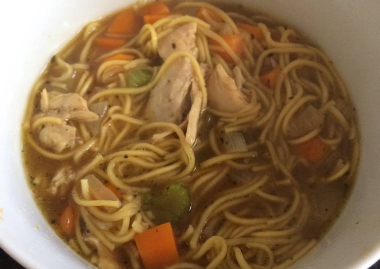 Simple Way to Prepare Award-winning Full of flavour Chicken noodle soup 🍜