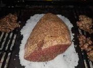 Una foto de Picaña en horno de sal