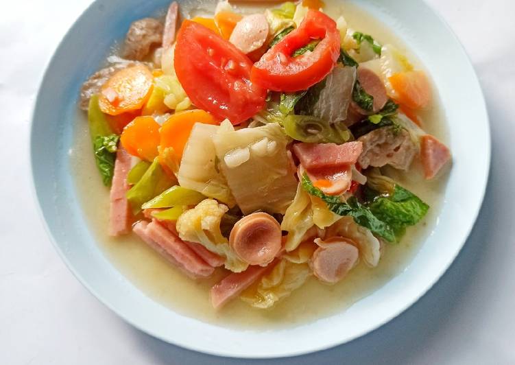 Langkah Mudah untuk Menyiapkan 192. Capcay Kuah Sederhana yang Enak