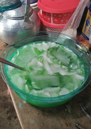 Foto resep Es Kelapa Muda Rasa Melon