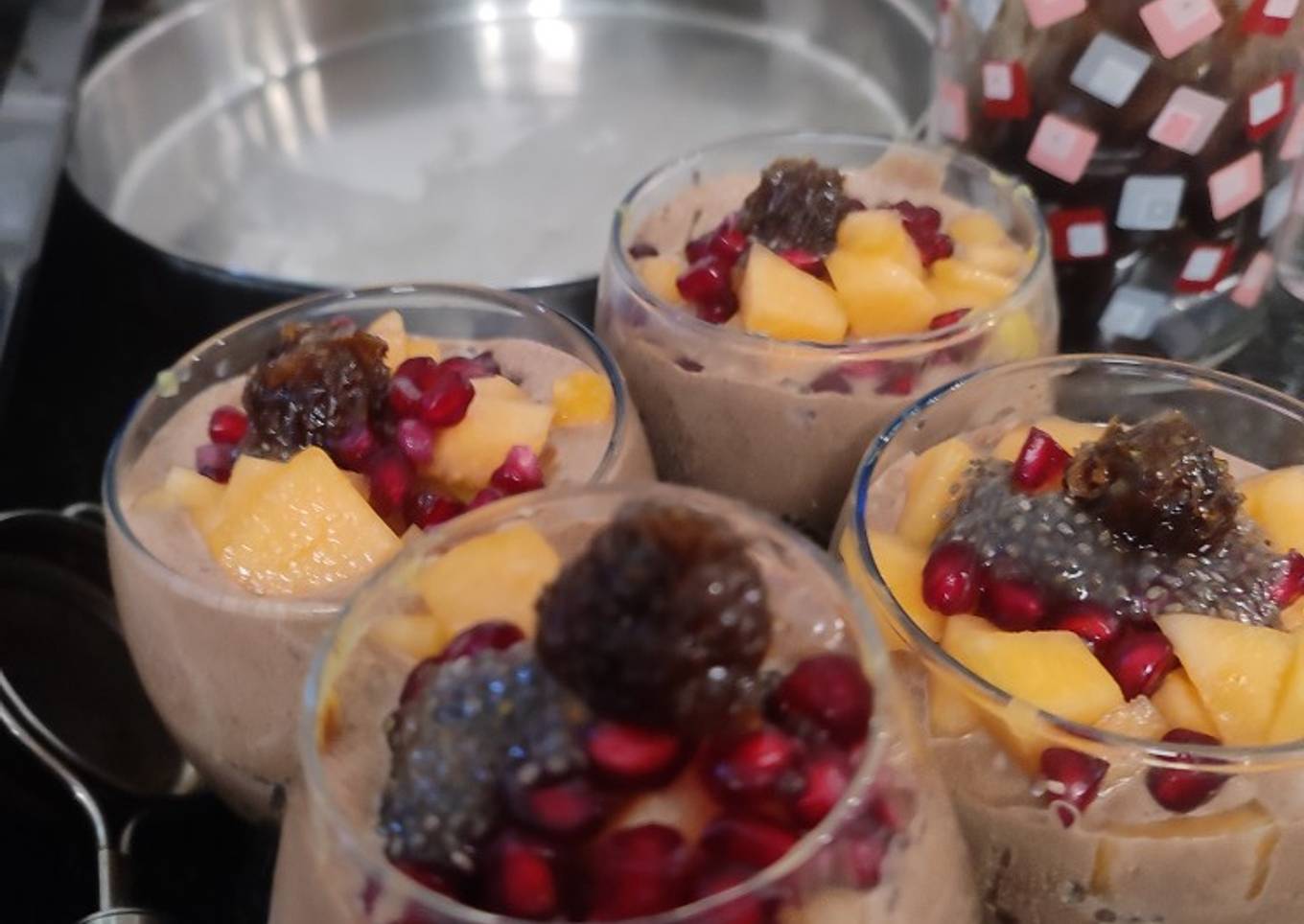 Chia seed custard smoothie