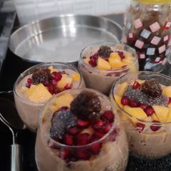 A picture of Chia seed custard smoothie.
