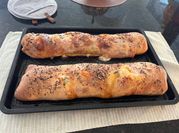 A picture of meat and cheese
