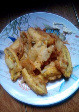 Foto resep pisang goreng saus mayonaise