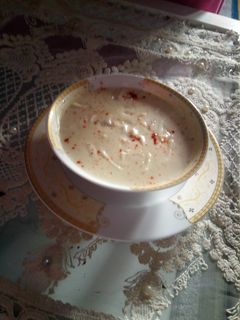 صورة لوصفة شوربه كريمه بالفراخ