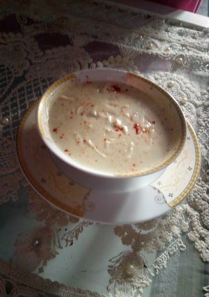 صورة لوصفة شوربه كريمه بالفراخ