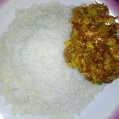 Rice with vegetables soup A picture of Rice with vegetables soup.