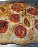 Focaccia con jitomate 🍅🌱🍞