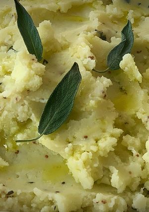 Foto principal de Puré de patatas con mostaza y salvia
