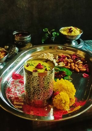A picture of ઠંડાઈ.(Thandai Recipe in Gujarati).