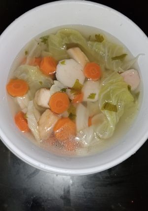 Foto resep Sayur sup sosis pentol