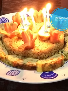 Foto resep Indomie Cake sederhana