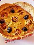 Tarta de hortalizas con base de tortitas