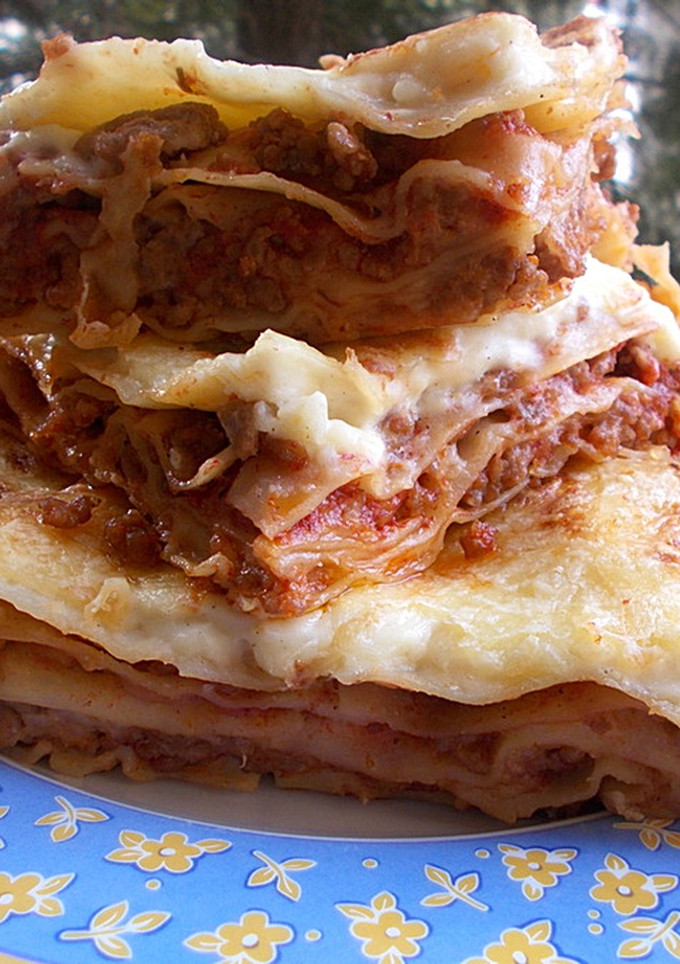 Lasagne, bolognai szósszal recept fotója