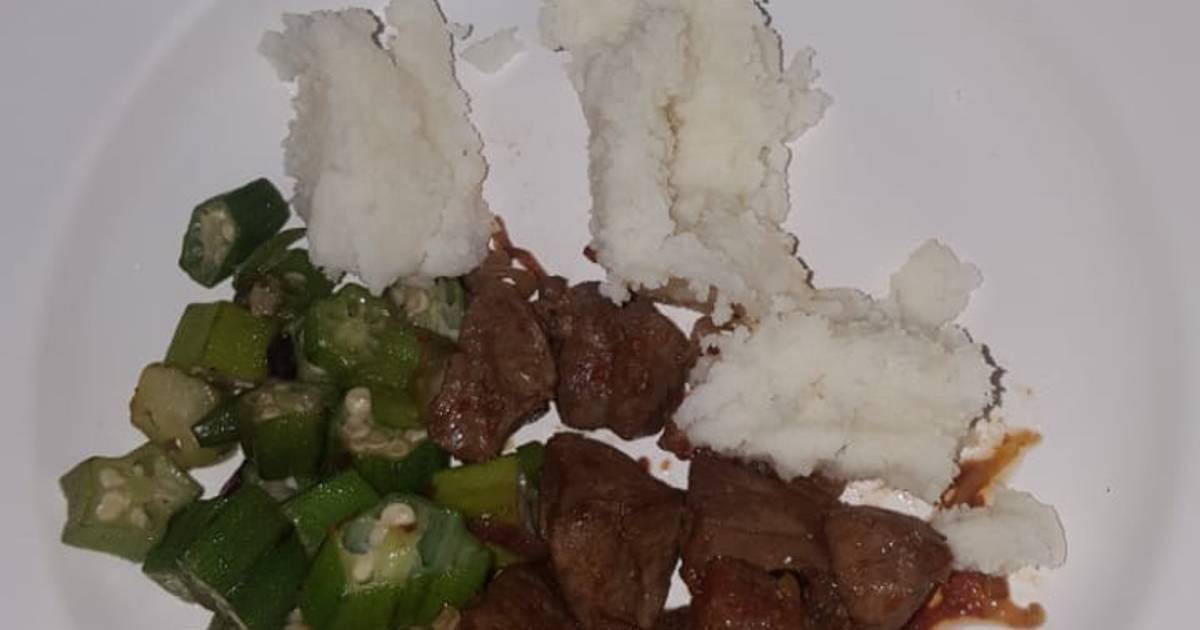 Fried liver with okra Recipe by Susan Ndeto Cookpad