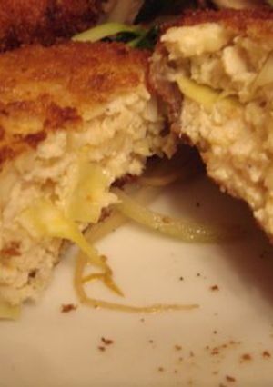 A picture of Chicken Mince Cutlets with Tofu and Cabbage.