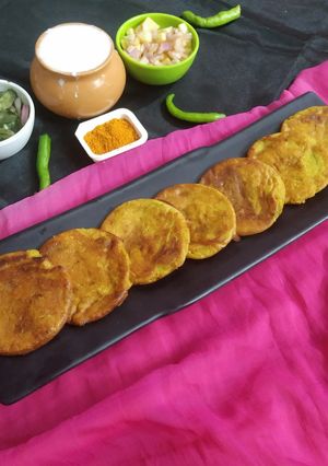 A picture of Multigrain Chila pudla.