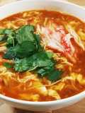 Chili Crab-Style Spicy Egg Soup Ramen