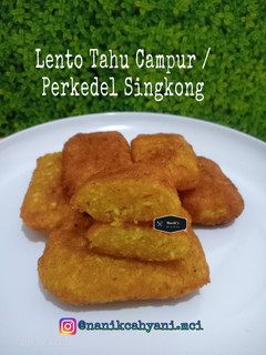 Foto resep Lento Tahu Campur / Perkedel Singkong