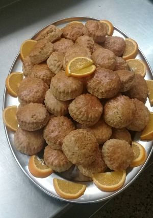 A picture of Rich Orange flavoured scones.#Special Easter Contest#.