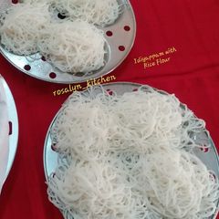 Idiyappam with Rice Flour A picture of Idiyappam with Rice Flour.