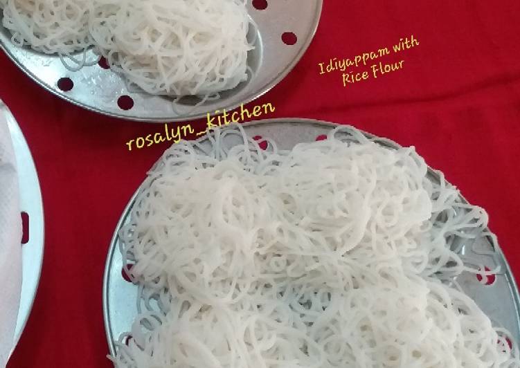 Steps to Make Quick Idiyappam with Rice Flour