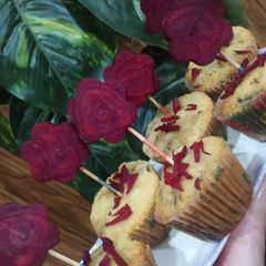 A picture of Beetroot muffins 🧁🧁🧁🧁.