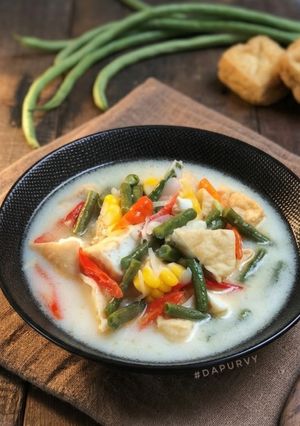 Foto resep Sayur lodeh tahu kulit bumbu iris