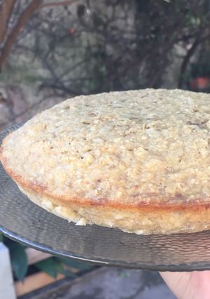 Una foto de Bizcochuelo fit de avena y bananas