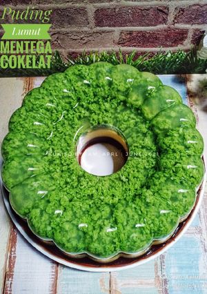Foto resep 90* Puding Lumut Mentega Cokelat