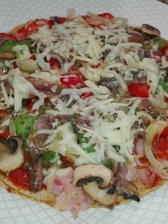 Una foto de Pizza con clara de huevos