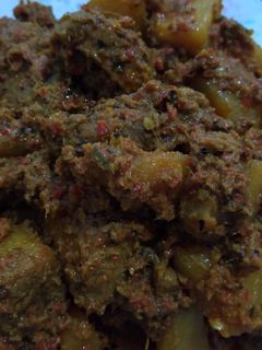 Foto resep Rendang daging kentang
